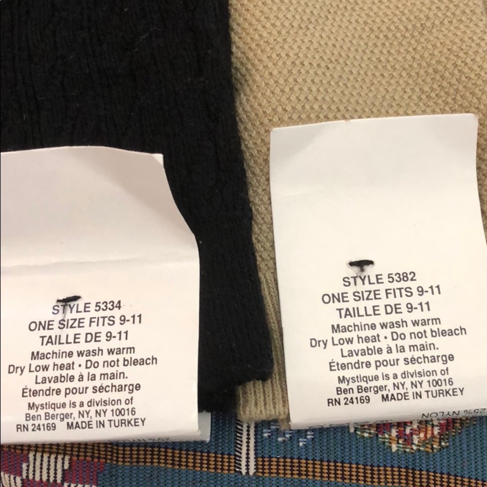 Bundle mid socks NEW 75% cotton 25% Lyra comfy - Picture 3 of 3